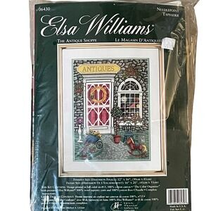 Elsa Williams Antique Shoppe Needlepoint Tapestry Kit Michael LeClair 12x16 Wool